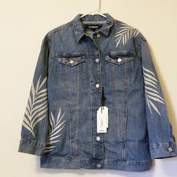 Express Jackets & Blazers - Express Petite Denim Jacket